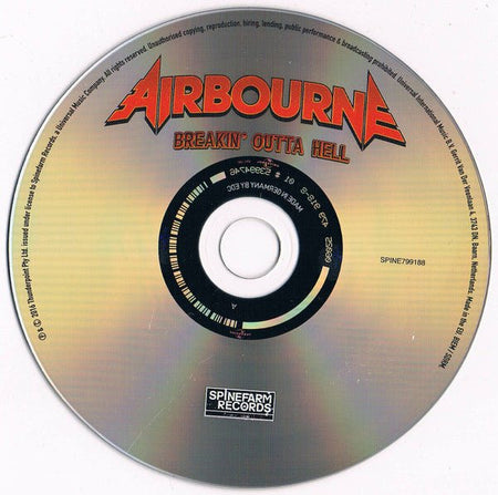 Airbourne - Breakin' Outta Hell - Frozen Records - CD