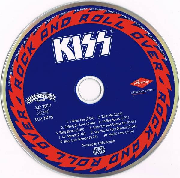 Kiss - Rock And Roll Over - Frozen Records - CD