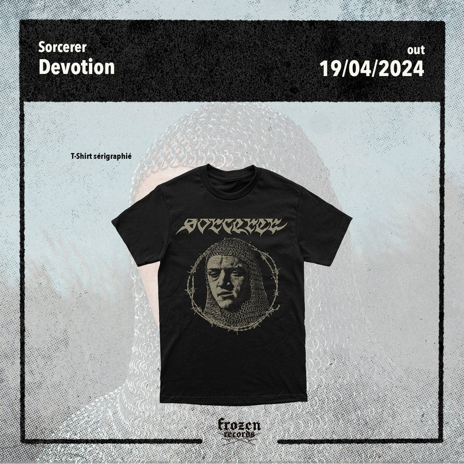 Sorcerer - Devotion T-Shirt - Frozen Records - Merch