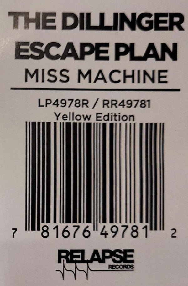 The Dillinger Escape Plan - Miss Machine - Frozen Records - Vinyl