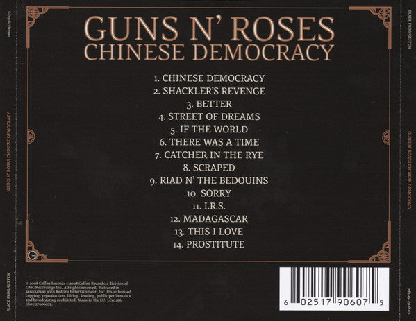 Guns N' Roses : Chinese Democracy (Album,Reissue,Repress,Stereo)