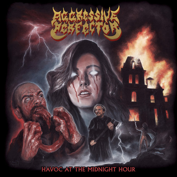 Aggressive Perfector (2) : Havoc At The Midnight Hour (LP, Album, Ltd)