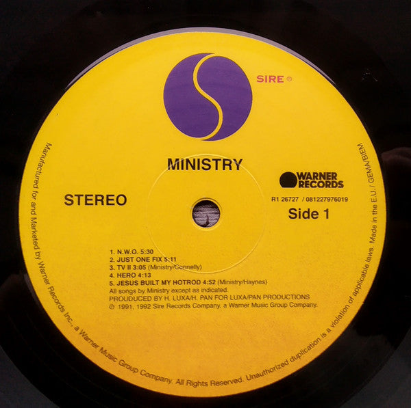 Ministry : ΚΕΦΑΛΗΞΘ (LP,Album,Reissue,Repress,Stereo)