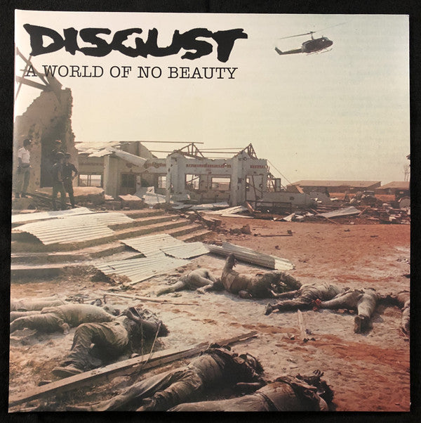 Disgust : A World Of No Beauty + Thrown Into Oblivion (2xLP, Album, Comp, RE, Tar)