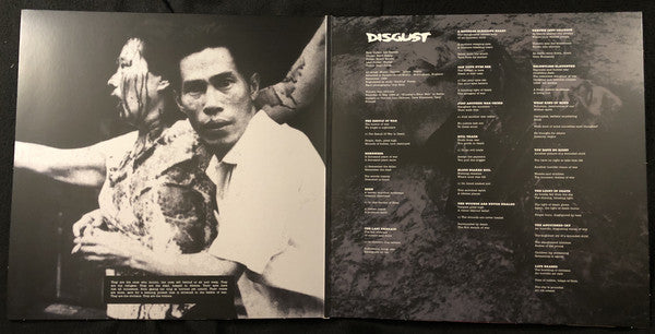 Disgust : A World Of No Beauty + Thrown Into Oblivion (2xLP, Album, Comp, RE, Tar)