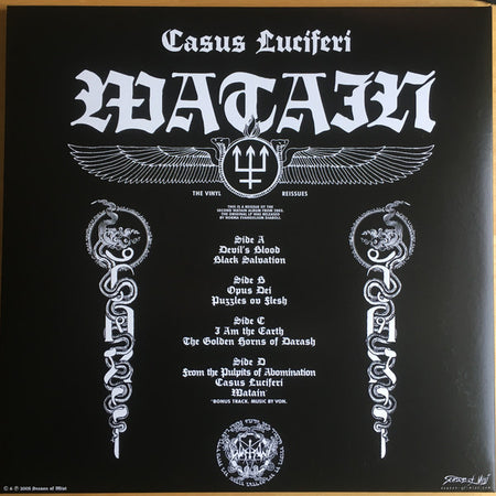 Watain : Casus Luciferi (LP,Album,Limited Edition,Reissue,Remastered)