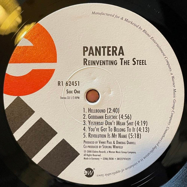 Pantera : Reinventing The Steel (LP,Album,Reissue)