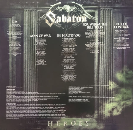 Sabaton : Heroes  (LP,Album,Limited Edition,Reissue)