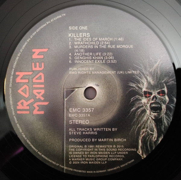 Iron Maiden : Killers (LP,Album,Reissue,Remastered)