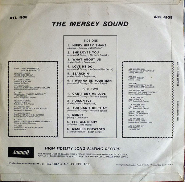 Unknown Artist : The Mersey Sound (LP,Mono)