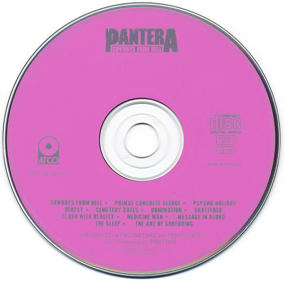 Pantera : Cowboys From Hell (Album,Reissue,Repress,Stereo)