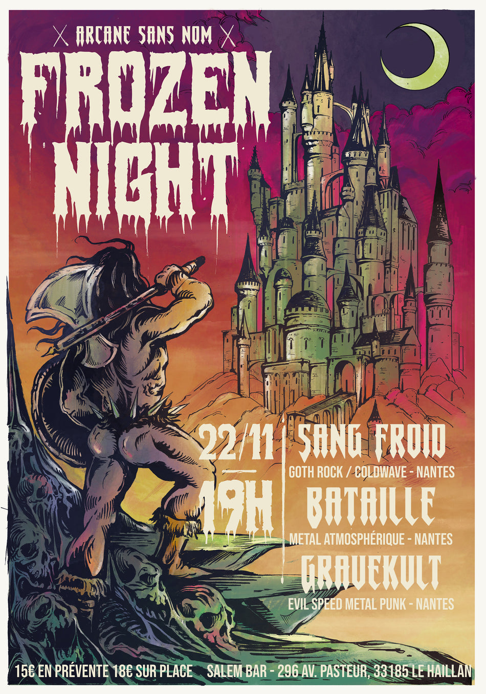 Frozen Night 14 - Sang Froid/Bataille/Gravekvlt