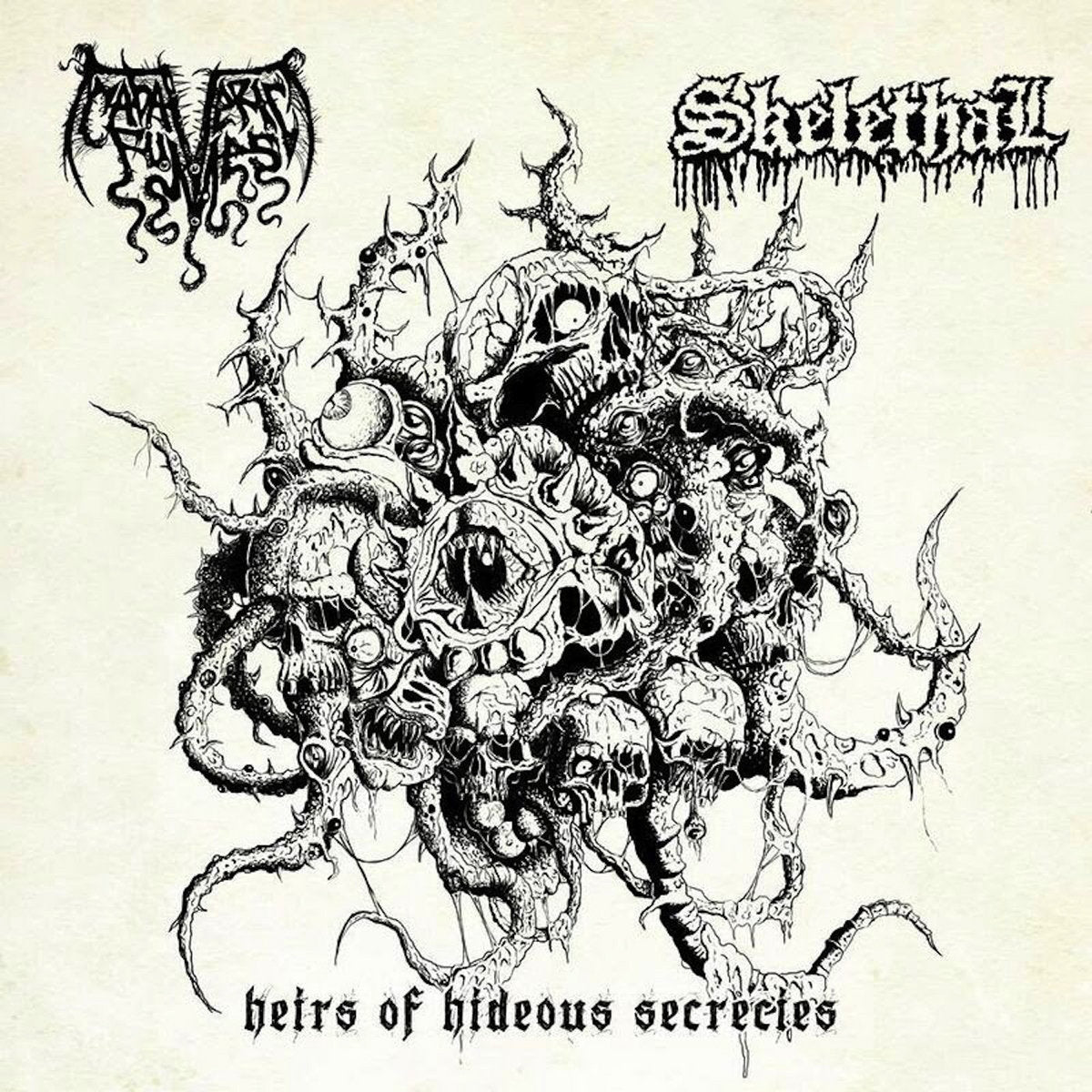 Cadaveric Fumes / Skelethal – Heirs Of Hideous Secrecies