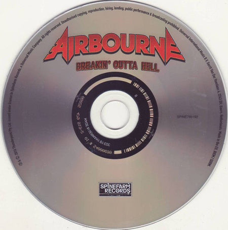 Airbourne - Breakin' Outta Hell - Frozen Records - CD