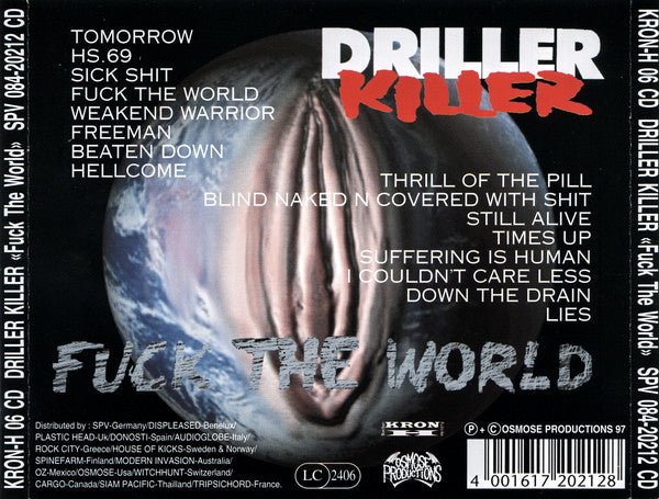 Driller Killer - Fuck The World - Frozen Records - CD