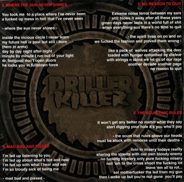 Driller Killer - Reality Bites - Frozen Records - CD