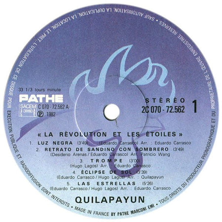 Quilapayún - La Révolution Et Les Étoiles - Frozen Records - Vinyl