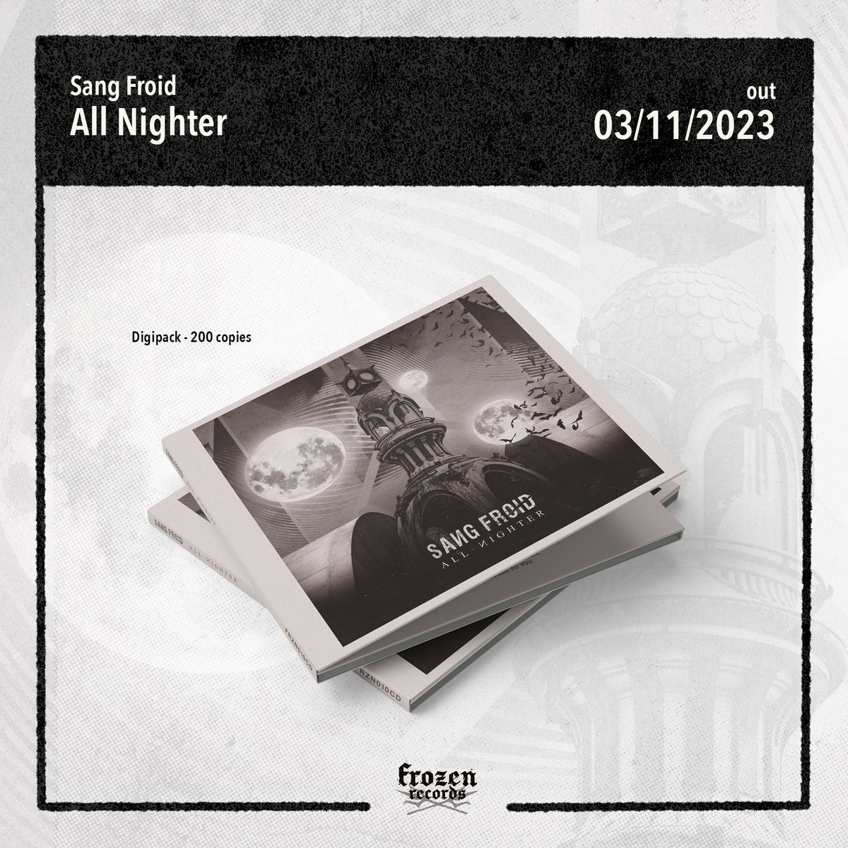 Sang Froid - All-Nighter CD - Frozen Records - CD